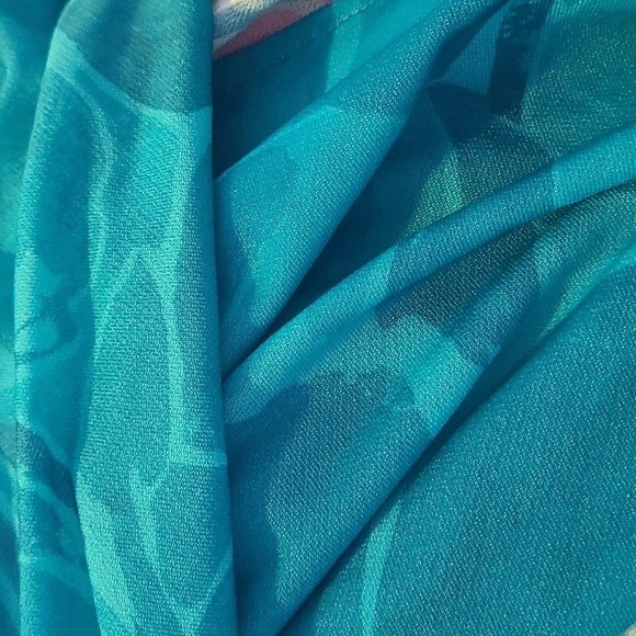 NWT Carmen Marc Valvo Convertible Front Tie Midi Shirt Cover Up - Picture 8 of 8